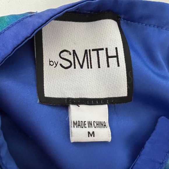 by Smith Womens Silk Watercolor Shift Dress Blue Red Artistic size Medium - Picture 9 of 12